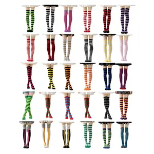 1/3 Pairs Pattern with Random Moisture-absorbing and Breathable Properties Anime Character Women's Over Knee Socks Suitable for Halloween Costume Play Anime Character Women's Over Knee Socks