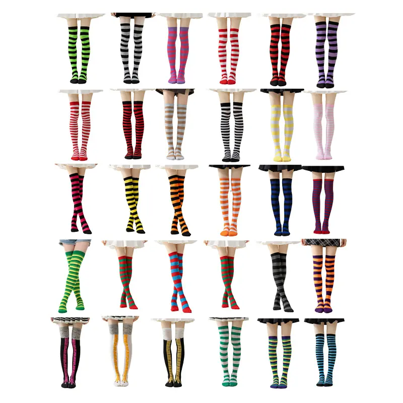Women's Casual Stylish Over-Knee Socks, Thigh-Highs in Breathable Fabric with Moisture Absorb Properties, 1/3 Pair Packs, Casual Stylish Socks, Halloween, Socks For Women, Anime Socks