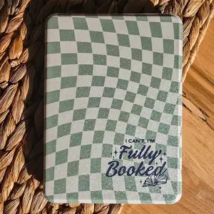 Kindle Case, Silicone Fully Booked Checkered Cover for KPW6 7" 2024 Tablet