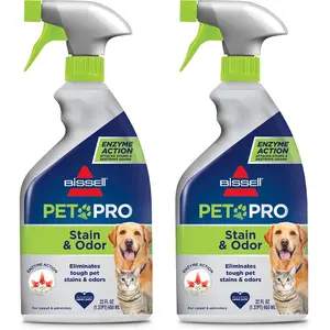 Bissell Pet Pro Stain and Odor Eliminator with Enzyme Action, 2 pack, 77X7F