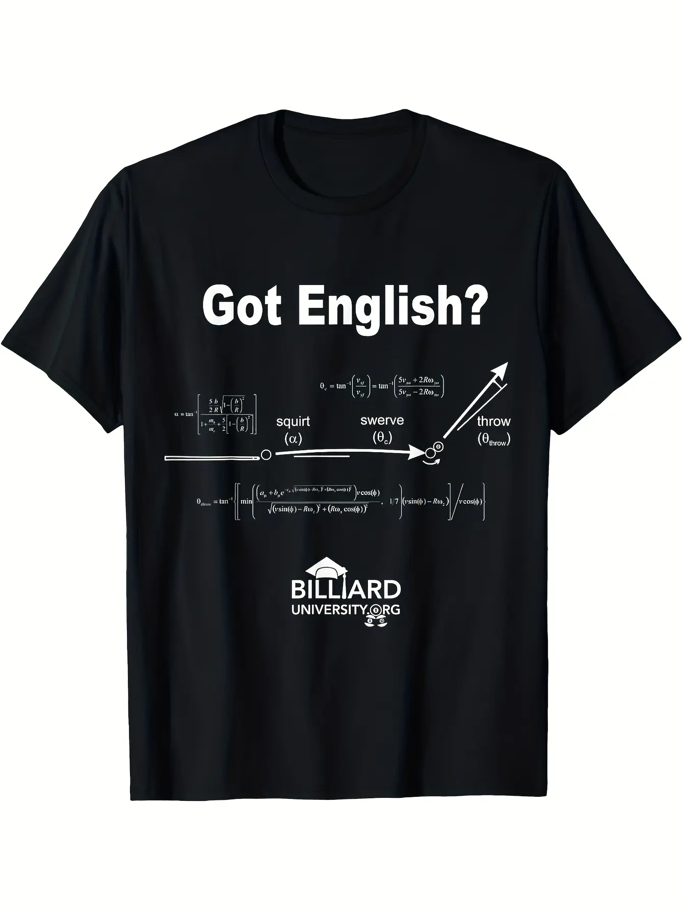 Adult Billiards T-Shirt - English Pool Billiard Te