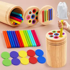 Wooden Educational Toy, 1 Set Montessori Colors Shape Sorting Toy, Learning Activities, Fine Motor Skills Sensory Toy, Play Sensory Activity Board, Multi Activity Playset