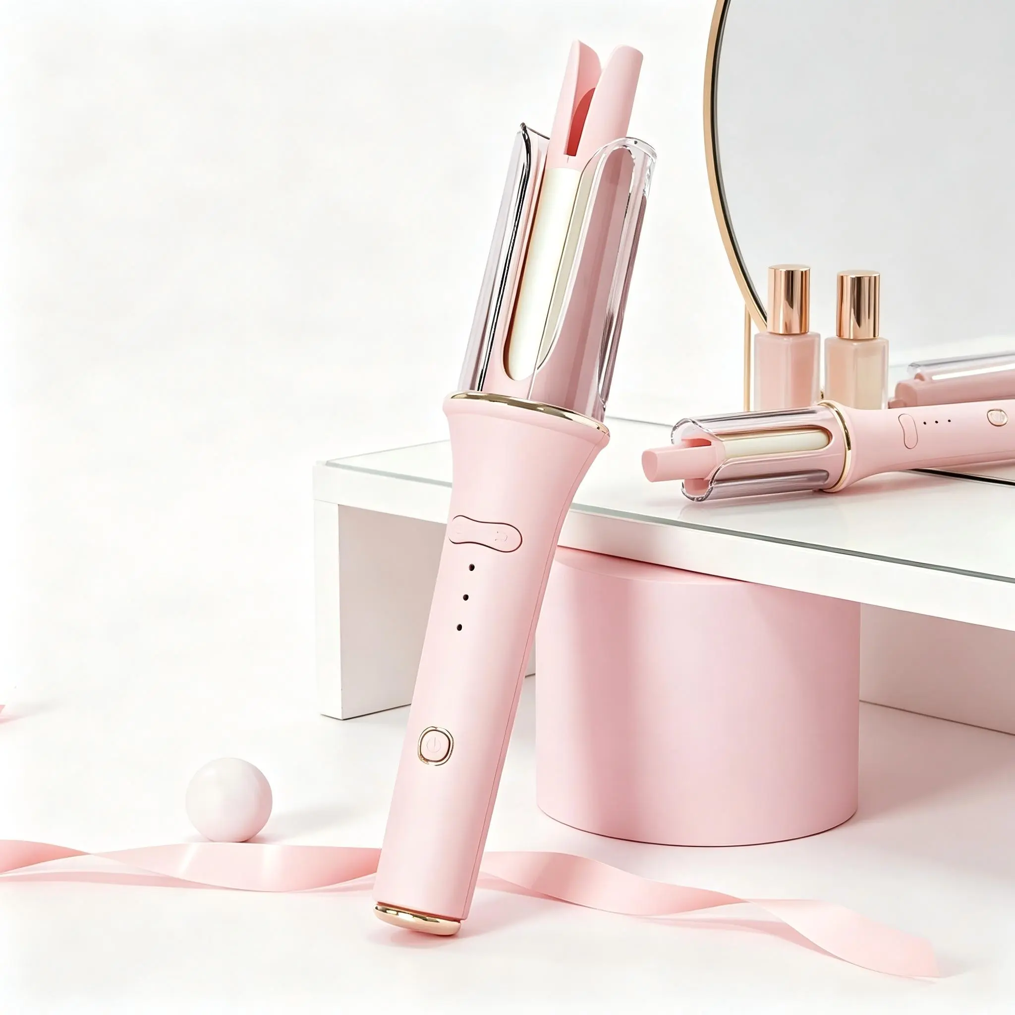 Automatic Hair Curling Iron, 28 mm Hair Curler, Automatic Hair Curling Wand, Rotating Curling Iron with 3 Temperature Modes for Women, Home Hair Styling Tools