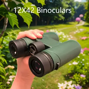 12x42 HD Binoculars For Adults High Powered, Waterproof Binoculars For Bird Watching, Concerts, Curise , Hunting, Compact Binoculars With Low Light Vision, BAK4 Prism