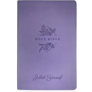 Custom NLT Lavender Standard Size Thinline Personalized Holy Bible Large Print - tiktok