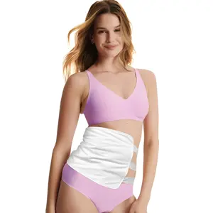 Castor Oil Pack Wrap Organic Cotton for Liver Detox, Stomach, Belly, Reusable Castor Oil Compress and Pack Kit with with Six Adjustable Straps