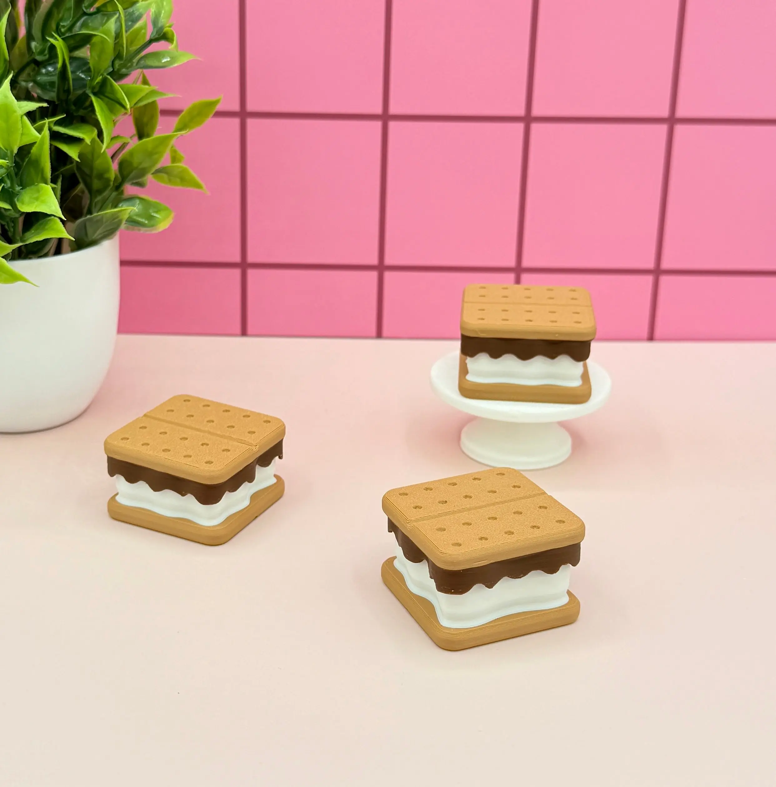 S’mores Food Fidget Clicker Novelty Collectible