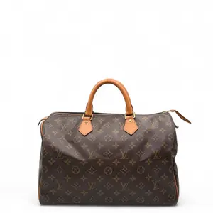 Pre-owned Louis Vuitton Leather Tote Bags Speedy 35 Monogram Brown (0509n6)