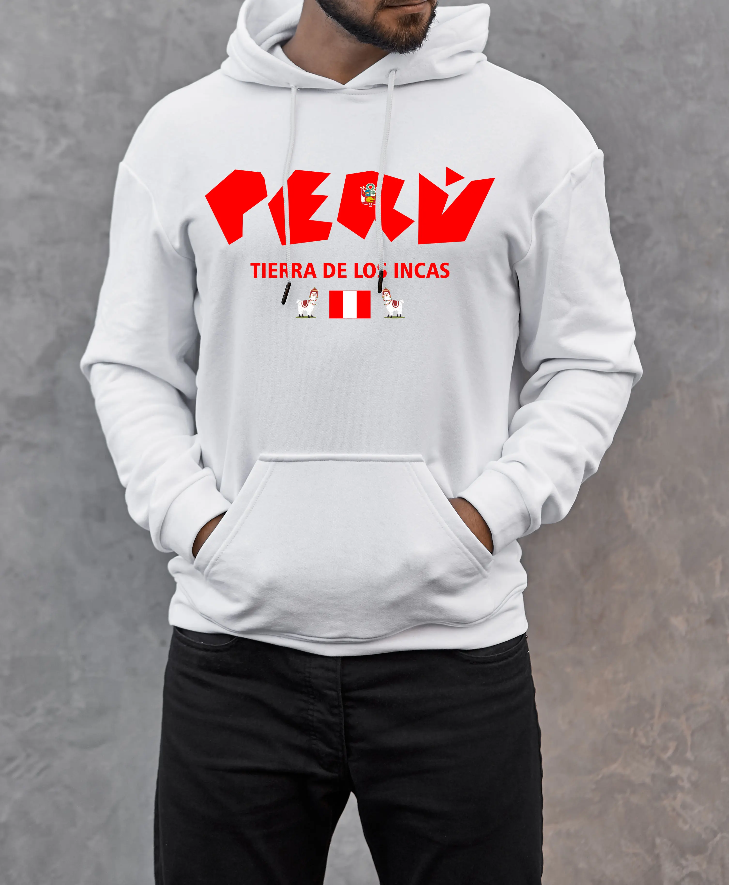 Hoodie or Tshirt Peru Tierra de Incas Unisex Sweatshirts Menswear Pullover Casual Long Sleeve