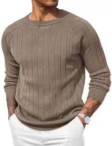 COOFANDY Men Dress Sweater Long Sleeve Crew Neck Sweater Slim Fit Business Casual Pullover Sweater