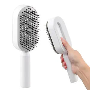 Self Cleaning 3D Air Cushion Massager Brush for Hair Straightening & Detangling Heatless Haircare Tool for Men & Women