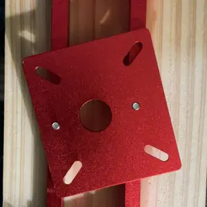 2 in 1 Invisible Fastener Slotting Bracket, Self Centering Slotting Guide for Woodworking Grooves & Cabinet Hardware Installation