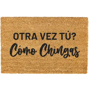 Otra vez tu como chingas doormat, Welcome Mat, Funny, Spanish door mat