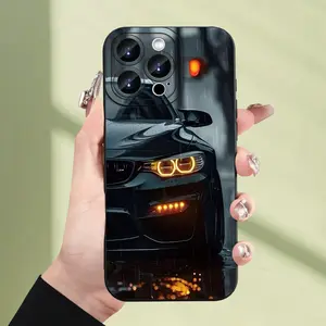 A Hot Selling Creative Cool Rain Car Pattern Phone Case, Suitable for Iphone 16/15/14/13/12/11/XS/XR/X/7/8 Plus/Pro/Max/Mini - Creative And Fashionable Design for Men And Women, a Gift for Friends, Family, Boyfriends, Girlfriends