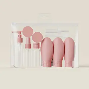 11pcs Travel Refillable Bottle Set, Spray Lotion Shampoo Shower Gel Tubes, Empty Liquid Containers, Portable Cosmetic Tools, Small Bottle