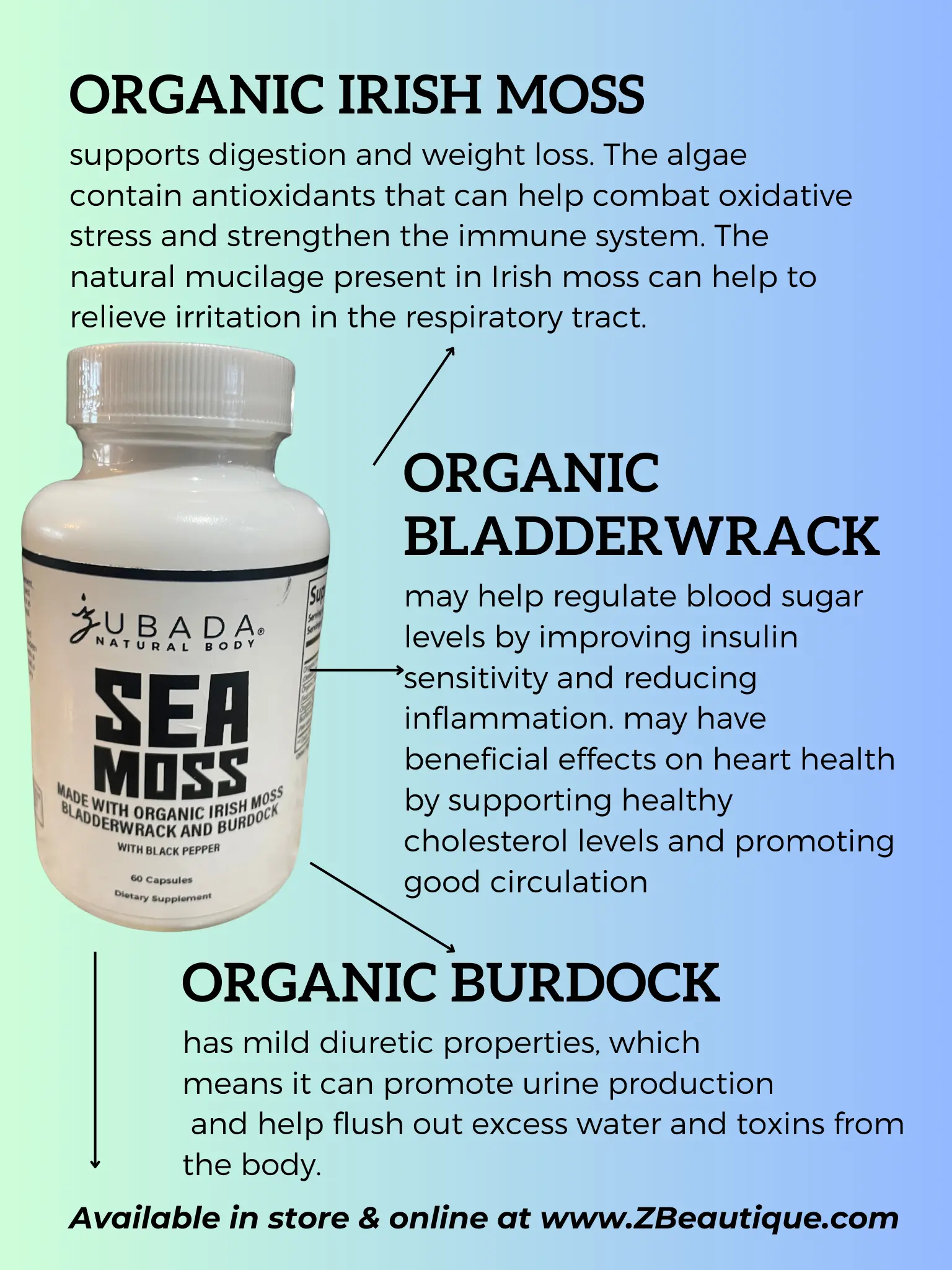 Zubada's Sea Moss Supplement