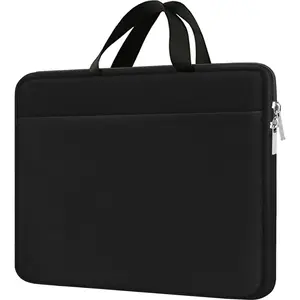 Laptop Sleeve Case 15.6 inch, Durable Travel Laptop Bag HandBag Shockproof Protective Computer Cover Carrying Bag Briefcase for 15" 15.6"      Laptop Notebook Ultrabook, (Black)