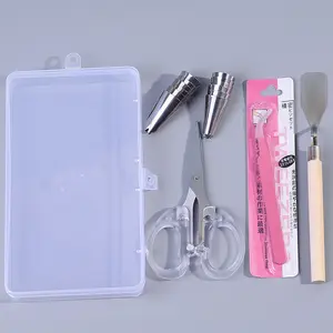 DIY Cream Glue Phone Case Decoration Tool Kit – Includes Precision Tweezers, Scraper, and Stainless Steel Piping Tips, Complete Set of Handmade Craft Tools and Accessories for Decorating Phone Cases, Resin Crafts, and Other Creative Project