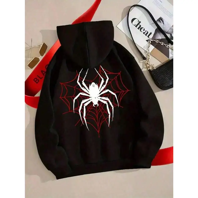 black kids spider hoodie 555 - TikTok Shop