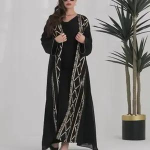 Bisht new collection  gold black luxurious collection  Eid 2 p set