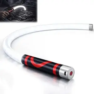 Bendable LED Flashlight Stick, Bendable LED Light, 33cm Flexible LED Flashlight Stick Rechargeable Work Light with 3 Brightness Modes, Rechargeable Flexible Light for Mechanics.sunflower solar lights