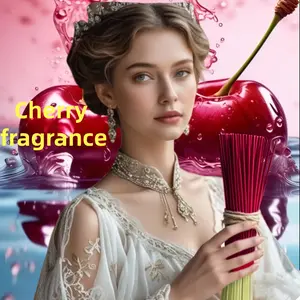 99pcs Handmade Cherry Incense Sticks, No Additives, Non-Irritating, Perfect for Yoga, Meditation, Indoor Outdoor, Camping, Christmas Gift