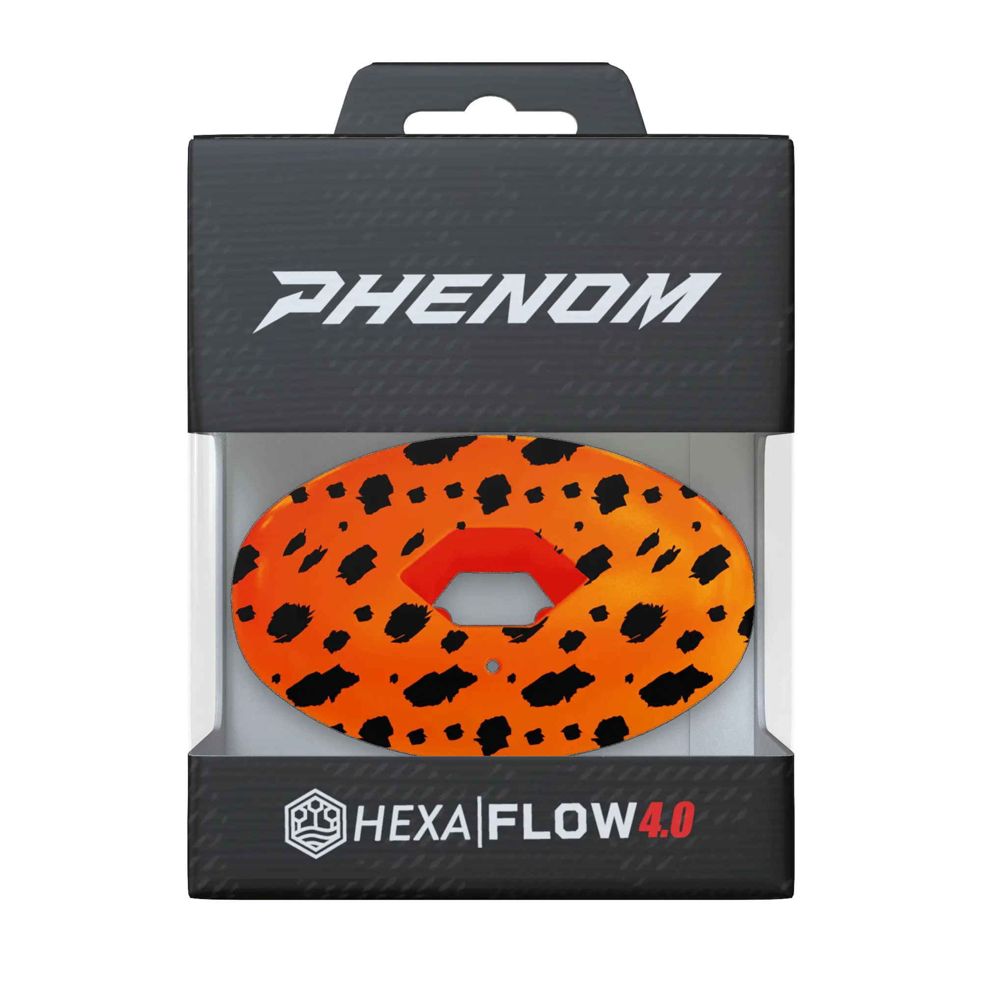 Cheetah Mouthguard with Lip Protection | No Boil, Ready-to-Wear Universal Fit Guard for Boxing, Wrestling & Lacrosse, Hockey, Animal Print, Lightweight, Mouth Guard, Multi-Sport, Hexa-Flow, Football, Attached Convertible Strap, Lip Guard