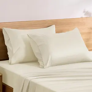 TOSMO Luxury Pillow Case Set of 2 - Cooling Bamboo Pillowcases - Oeko-TEX, Silky Soft, Breathble Pillow Cases with Envelope Closure