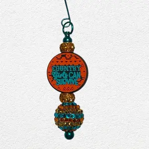 Country Girls Can Survive Wired Silicone Beaded Bookmark