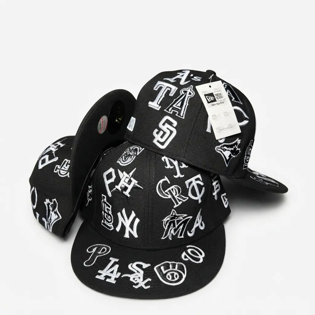 New Era 59FIFTY Sports Baseball Cap – MLB Team Fitted Hat with Raised Embroidery, Durable Structured Crown and Flat Bill Design, Ideal for Dedicated Fans, Game Day Styling, Urban Apparel and Everyday Use
