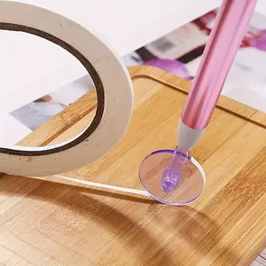 DIY Diamond Arts Colorful Painting Tool Set, 5 Counts Roller & 1 Count Glue, Point Drill Pen Scroll Wheel, Picking Tip Tools, Diamond Painting Kits