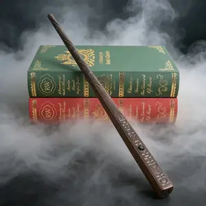 Handmade Large-Caliber Solid Resin Magic Wand, Durable Wizard Staff Prop, Classic Cosplay Role-Play Accessory, Festival Decoration, Ideal Birthday Gift for Kids