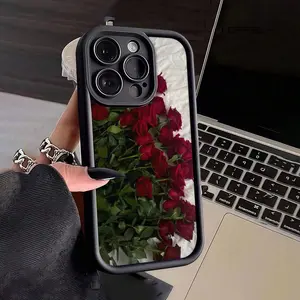 Romantic Rose Illustration Gift, Perfect for Elderly, Boyfriend Girlfriend Valentine's Day, Compatible with iPhone Models