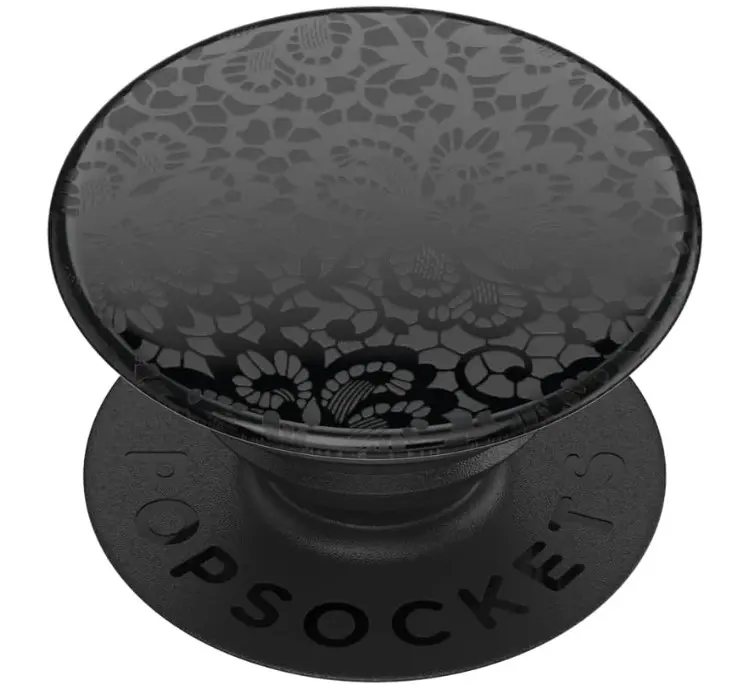 PopSockets Phone Grip with Expanding Kickstand, Adhesive Grip - Lace Noir