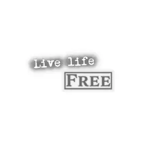 Live Life Free sticker | Free Press Records Sticker