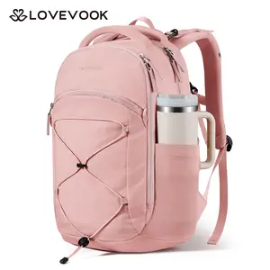 【NEW IN】LOVEVOOK Everyday Laptop Backpack for Women & Men With Tumbler Holder,15.6 / 17 / 18 Inch Classic Travel Work College Teacher Carry on Backpack Purse,Waterproof Computer laptop Bag Hiking Backpack,Summervibes