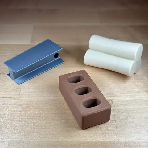 Fort Building Material Inspired keychain - Medallion Co. - Game Material keychain - Gag Gift - Gift for Gamers - Fort Mats irl - Fort irl Mats