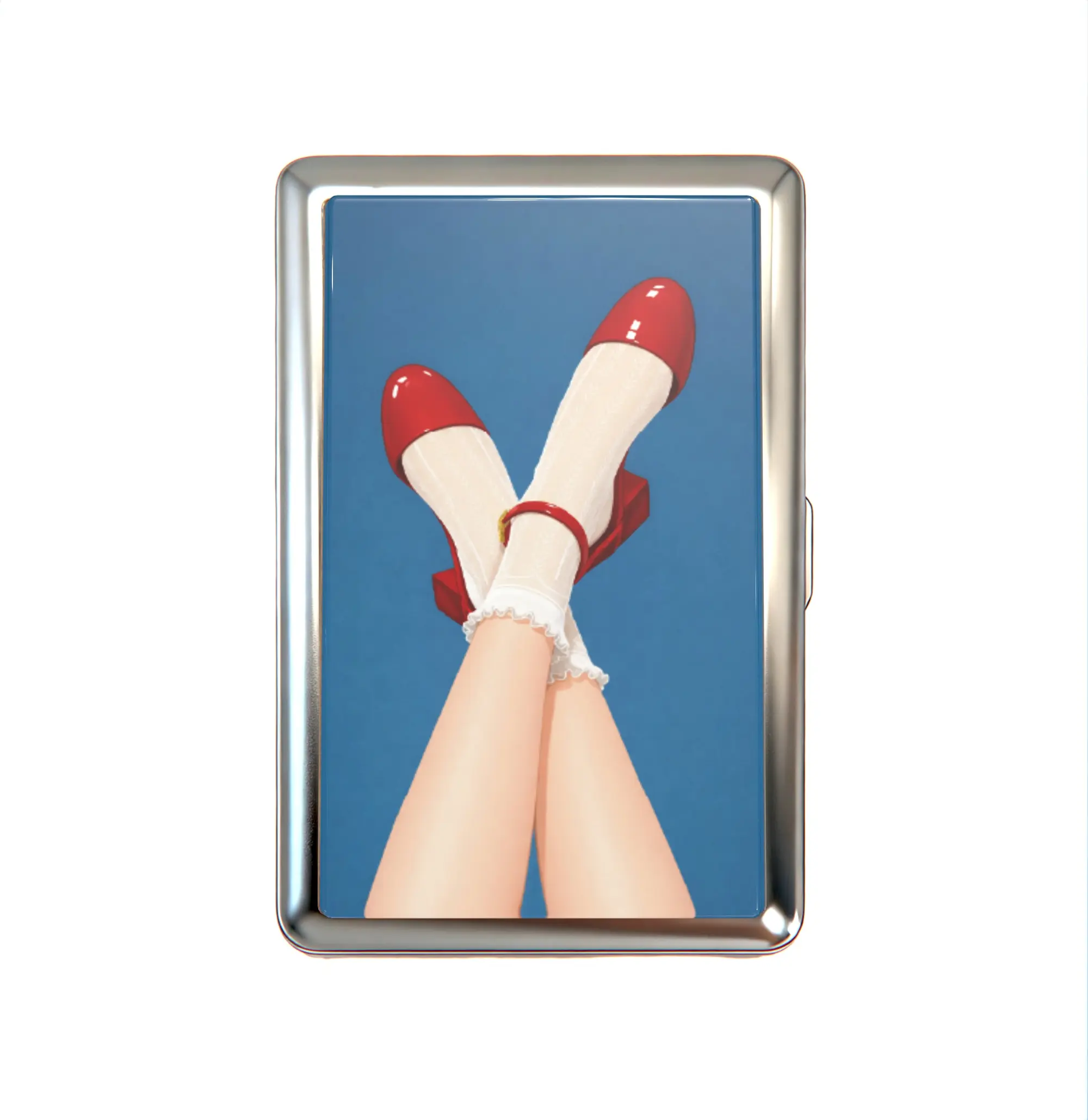 Vintage Wallet Card Holder Tin Box – Metal Business Card, ID & Small Trinket Case