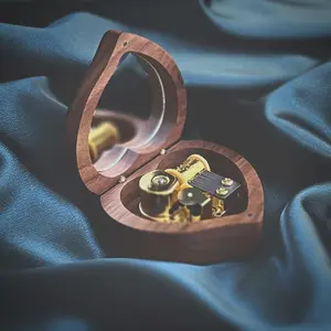 "Lova" - Custom Heart Shape Music Box with Personalized Engraving