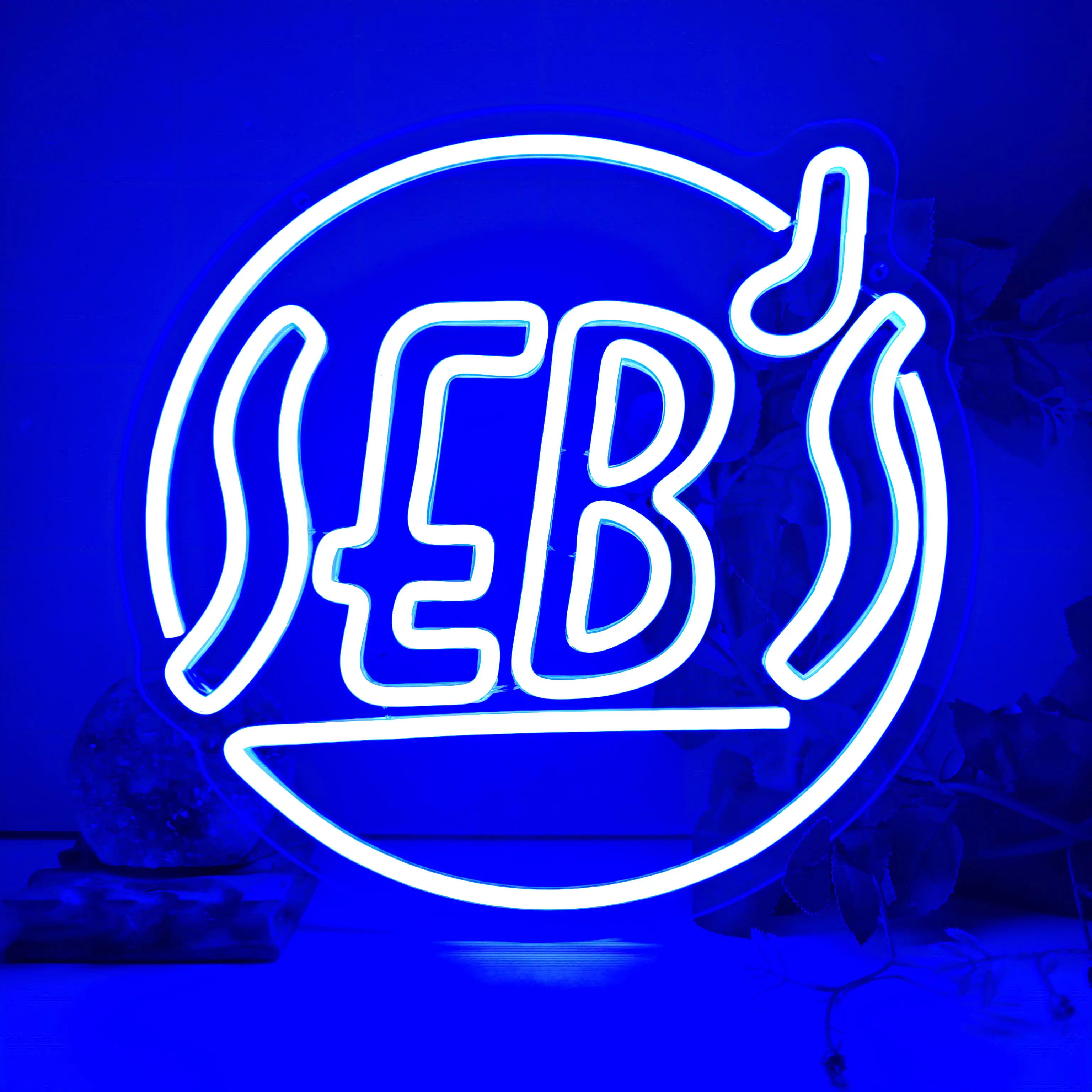 SEB"S Neon Signs for Wall Decor, Blue Bar LED Signs, Dimmable Neon Light for Bedroom, Home Bar, Businesses, Pub, Party (USB Powered, 12.99 * 13.07 in)