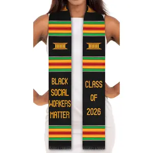 Black Social Workers Matter Class of 2026 Kente Graduation Stole