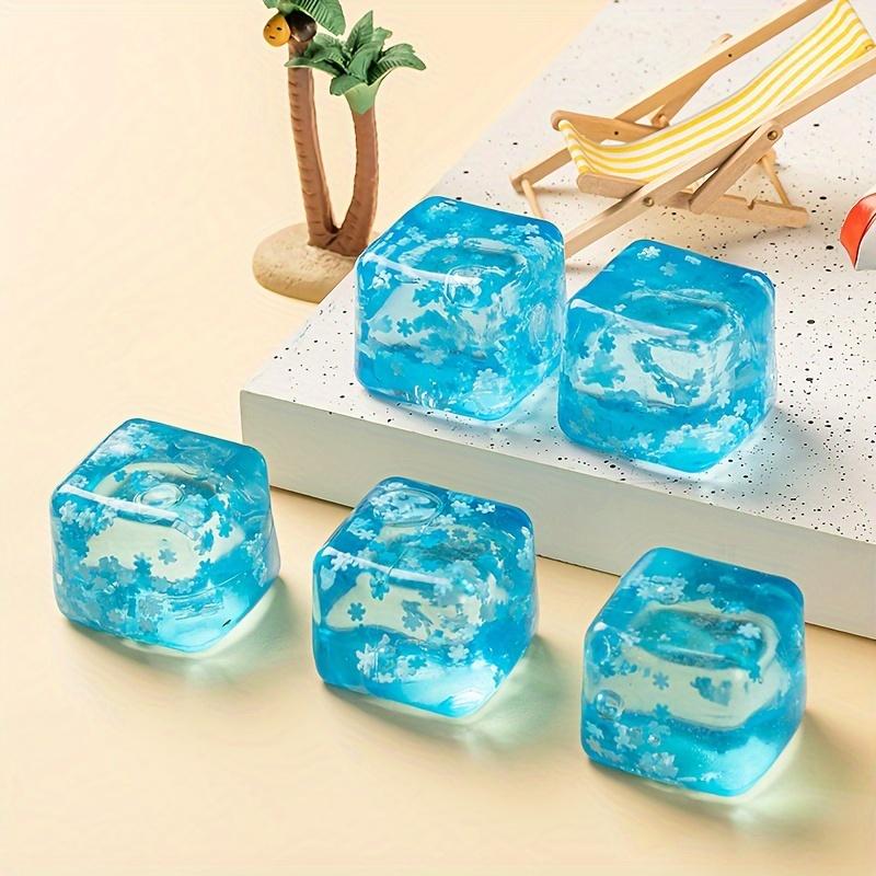 Snowflakes Ice Cube Anti-stress Squishy Toys Slow Rebound Stress Relief Ball Decompression Fidget Toy For Adults Birthday Gifts #TTMN