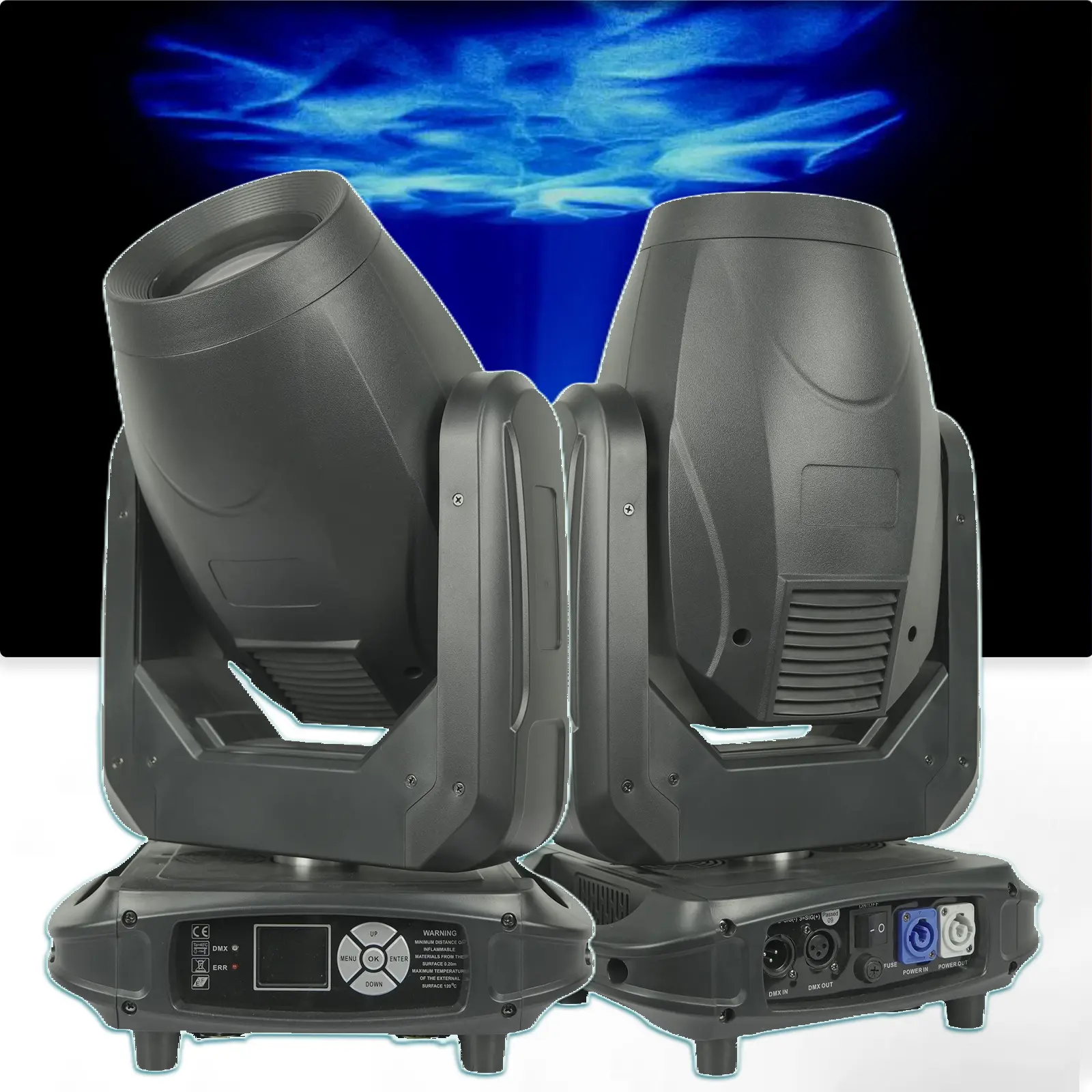 Professional 380W Moving Head Beam Light, 22/18 DMX Channels, RDM Compatible, 12 Detailed Gobos, 9 Vibrant Colors, 540° Horizontal Range, 16-Bit Technology, Focus Feature for Stage DJ Shows
