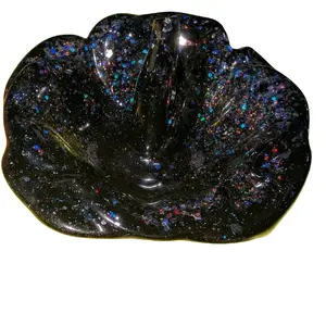 Made by Ivy resin poured rose ring dish