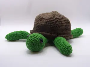 Crochet Mamma Tilly Turtle and her Babies