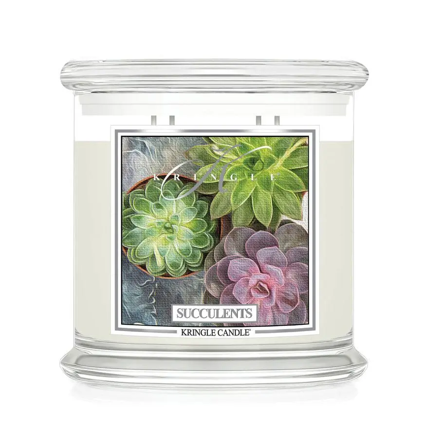 Succulents Scented Soy Candle | XL 4-wick perfect for plant lovers