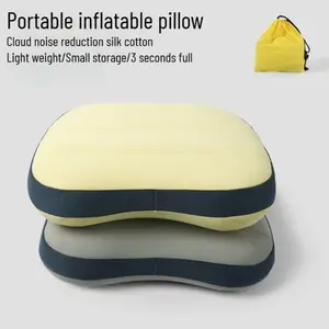 New Comfortable Inflatable Camping Sleeping Pillow, Portable Foldable Lightweight Outdoor Pillow for Camping, Beach, Tent, Travel, Picnic & Hiking