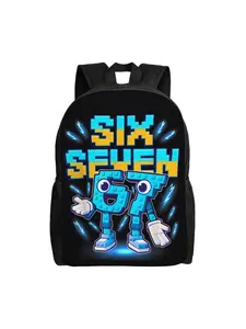 1 Piece  New School Year Knapsack Six Seven Brainrot Italian Funny 67 Gaming Meme For Gifts Vintage Knapsack New Semester Begins Backpack