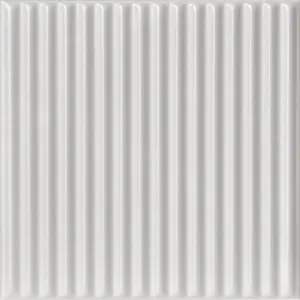 A La Maison Ceilings Corrugated 20 in x 20 in Decorative Styrofoam Glue-up Ceiling Tiles - #R133 - (Pack of 8) / 21.6 sqft