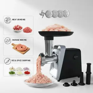 No more lumpy ground meat!  This 3-in-1 grinder does 6 LBS in 1 MIN—makes perfect burgers, sausages, AND minced garlic! #MealPrepHacks #HomemadeSausage